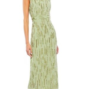 Mac Duggal One Shoulder Green Dress size 12